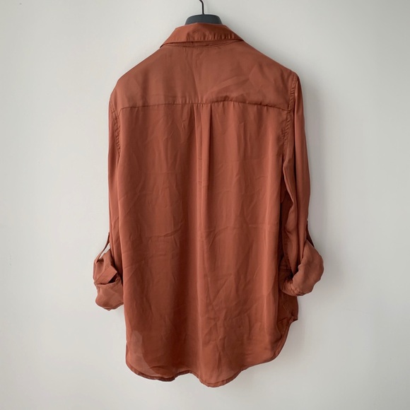 Satin button down shirt - Picture 4 of 4